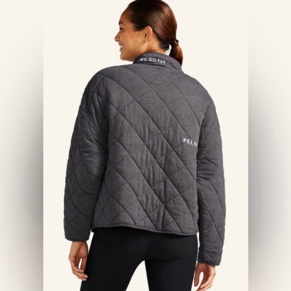 Peloton Quilted Snap Button Jacket - Large - image 2